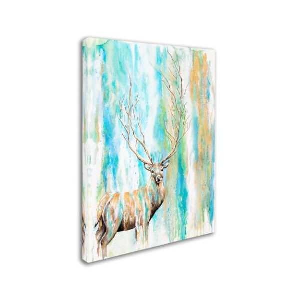 Michelle Faber 'Deer Tree' Canvas Art,14x19